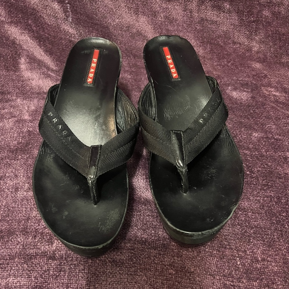 Prada Platform Wedges